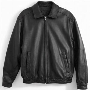 Croft & Barrow Men's Black Bomber Jacket size L